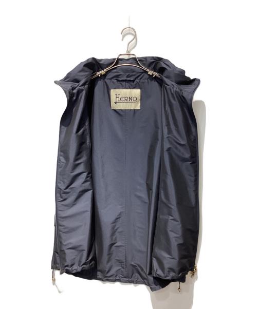 HERNO（ヘルノ）HERNO (ヘルノ) Techno Taffeta Wide Parka ネイビー サイズ:38の古着・服飾アイテム