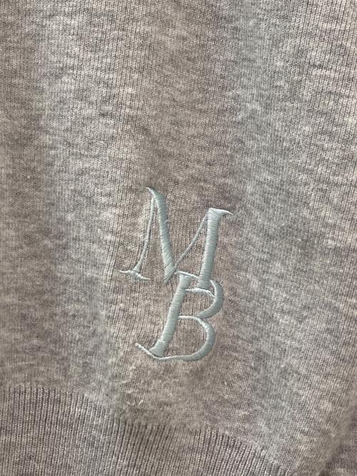 MADISON BLUE（マディソンブルー）MADISON BLUE (マディソンブルー) CREW NECK L/S MB LOGO グレー サイズ:01（S）の古着・服飾アイテム