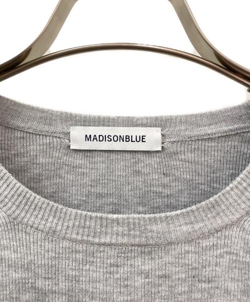 MADISON BLUE（マディソンブルー）MADISON BLUE (マディソンブルー) CREW NECK L/S MB LOGO グレー サイズ:01（S）の古着・服飾アイテム