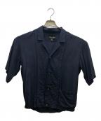 HAVERSACKハバーサック）の古着「Narrow Lapel S/S Shirt Blouson」｜ネイビー