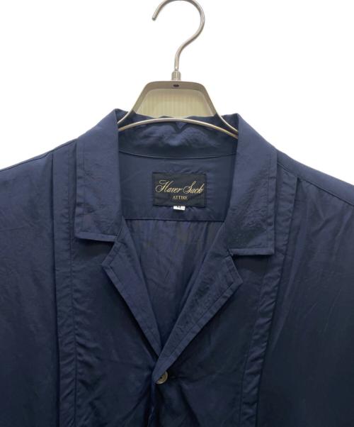 HAVERSACK（ハバーサック）HAVERSACK (ハバーサック) Narrow Lapel S/S Shirt Blouson ネイビー サイズ:Mの古着・服飾アイテム
