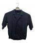 HAVERSACK（ハバーサック）の古着「Narrow Lapel S/S Shirt Blouson」｜ネイビー