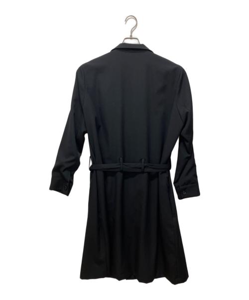 Y's（ワイズ）Y's (ワイズ) ウールギャバステンカラーコート ブラック サイズ:2の古着・服飾アイテム