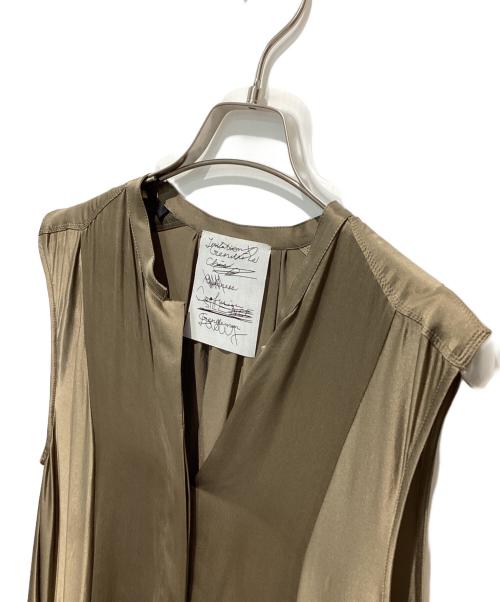CHAOS（カオス）CHAOS (カオス) サンディングシルクワンピース カーキ サイズ:Freeの古着・服飾アイテム