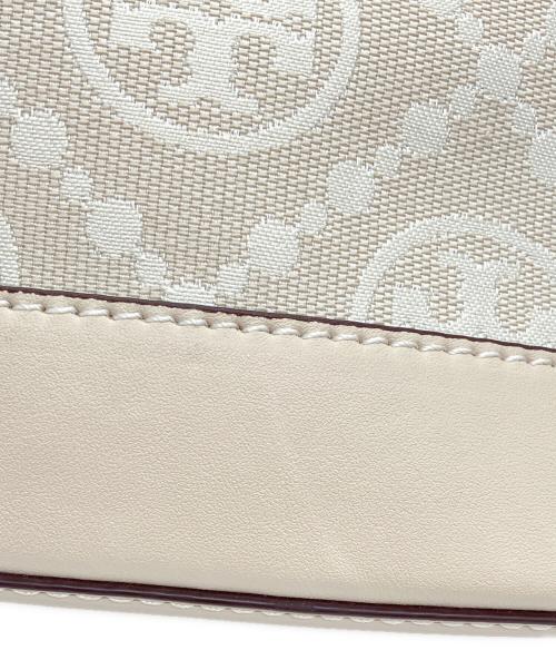 TORY BURCH（トリーバーチ）TORY BURCH (トリーバーチ) T MONOGRAM JACQUARD BUCKET BAG ベージュの古着・服飾アイテム