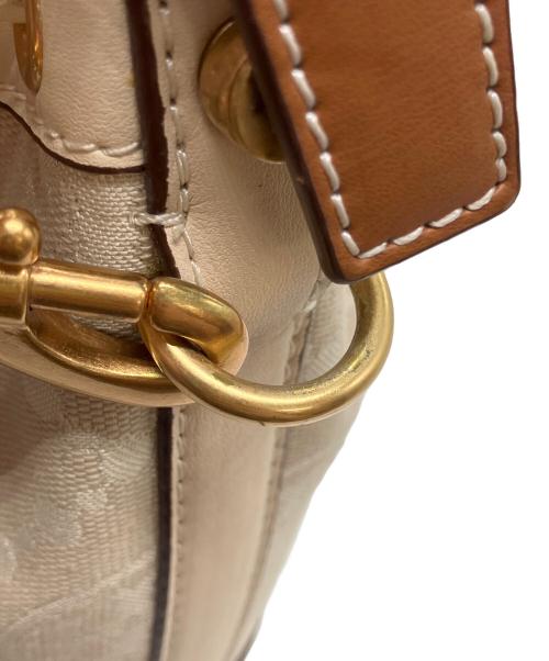TORY BURCH（トリーバーチ）TORY BURCH (トリーバーチ) T MONOGRAM JACQUARD BUCKET BAG ベージュの古着・服飾アイテム