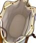 中古・古着 TORY BURCH (トリーバーチ) T MONOGRAM JACQUARD BUCKET BAG ベージュ：20000円