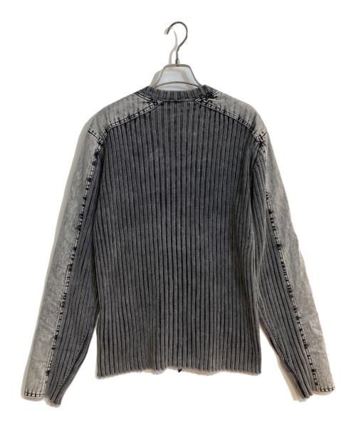 DIESEL（ディーゼル）DIESEL (ディーゼル) フルジップカーディガン グレー サイズ:XSの古着・服飾アイテム