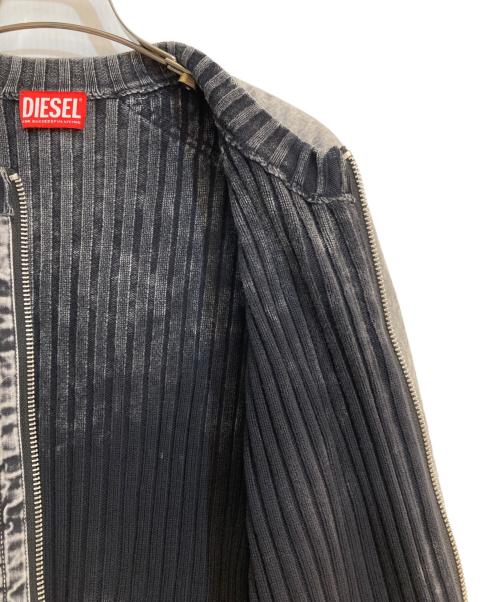 DIESEL（ディーゼル）DIESEL (ディーゼル) フルジップカーディガン グレー サイズ:XSの古着・服飾アイテム