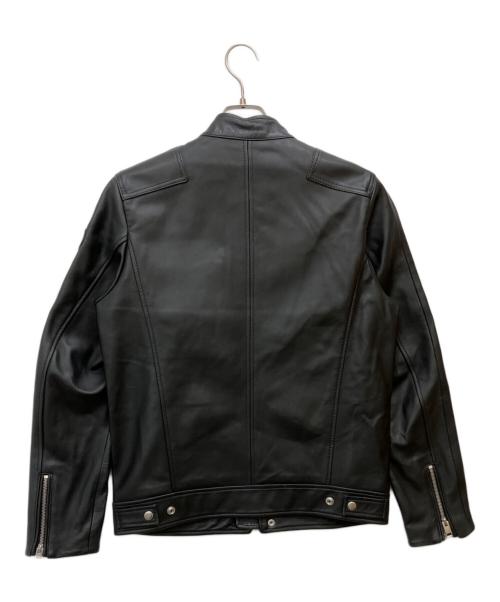 DIESEL（ディーゼル）DIESEL (ディーゼル) シングルライダースジャケット ブラック サイズ:Sの古着・服飾アイテム