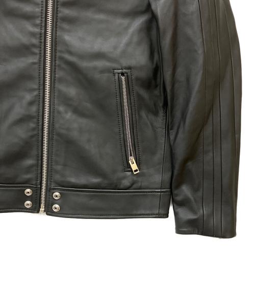 DIESEL（ディーゼル）DIESEL (ディーゼル) シングルライダースジャケット ブラック サイズ:Sの古着・服飾アイテム