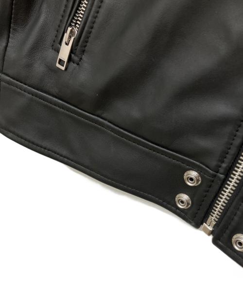 DIESEL（ディーゼル）DIESEL (ディーゼル) シングルライダースジャケット ブラック サイズ:Sの古着・服飾アイテム