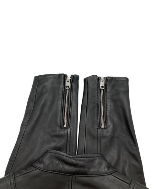 DIESEL（ディーゼル）DIESEL (ディーゼル) シングルライダースジャケット ブラック サイズ:Sの古着・服飾アイテム