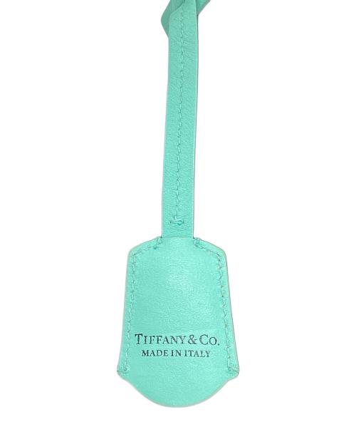 TIFFANY & Co.（ティファニー）Tiffany & Co. (ティファニー) 2WAYハンドバッグ ブラック/ティファニーブルーの古着・服飾アイテム