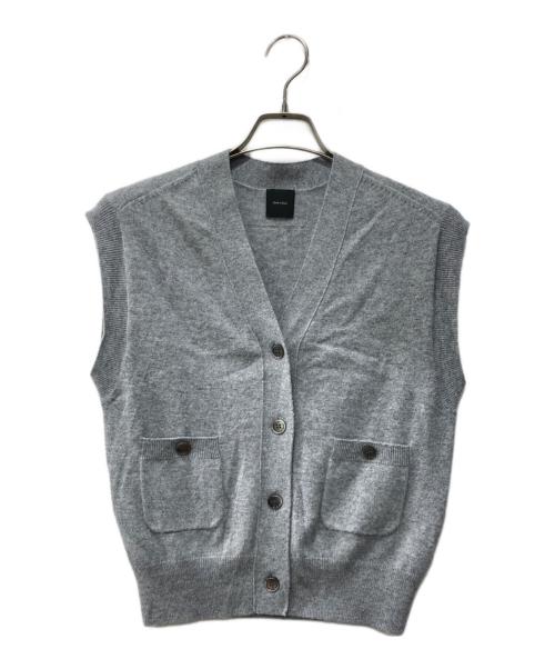 Spick and Span（スピック＆スパン）Spick and Span (スピック＆スパン) カシミヤコンパクトVネックベスト グレー サイズ:表記なしの古着・服飾アイテム