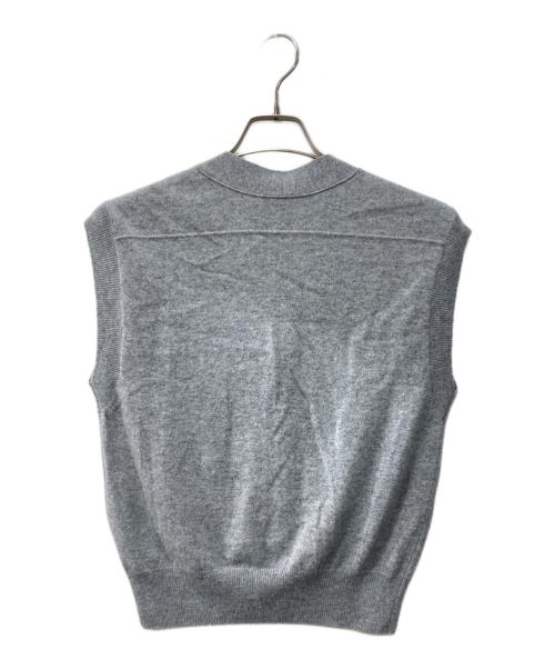Spick and Span（スピック＆スパン）Spick and Span (スピック＆スパン) カシミヤコンパクトVネックベスト グレー サイズ:表記なしの古着・服飾アイテム