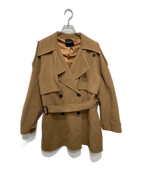 anuans（アニュアンス）anuans (アニュアンス) リバーミドルトレンチコート ブラウン サイズ:Fの古着・服飾アイテム