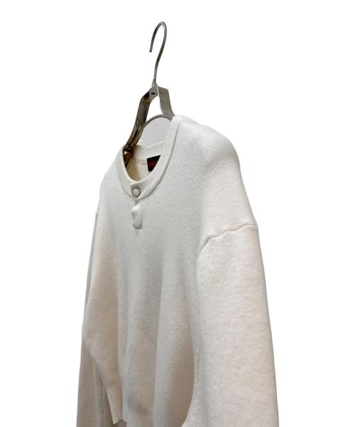 CABAN（キャバン）CABAN (キャバン) コットンカシミヤヘンリーネッククロップドプルーバー ライトベージュ サイズ:Freeの古着・服飾アイテム