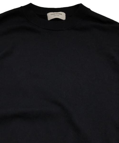 Thom Browne（トムブラウン）Thom Browne (トムブラウン) ファインニット セーター ネイビー サイズ:40の古着・服飾アイテム