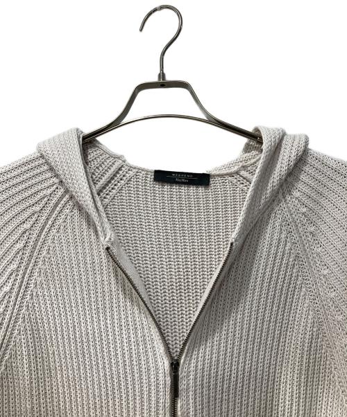 WEEKEND Max Mara（ウィークエンド マックスマーラ）WEEKEND Max Mara (ウィークエンド マックスマーラ) ジップニットパーカー アイボリー サイズ:Mの古着・服飾アイテム