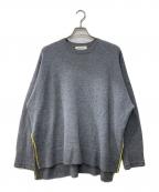 ENFOLDエンフォルド）の古着「LOOSE BOX PULLOVER/ニット」｜グレー