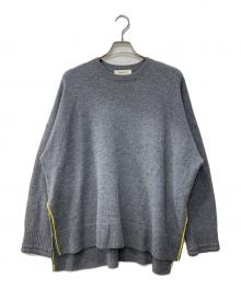 ENFOLD（エンフォルド）の古着「LOOSE BOX PULLOVER/ニット」｜グレー
