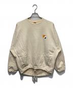 MAISON EUREKAメゾンエウレカ）の古着「ME LOGO SWEAT PULLOVER/ロゴスウェットプルオーバー」｜アイボリー