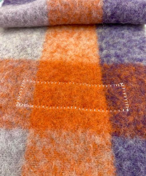 Acne studios（アクネ ストゥディオズ）ACNE STUDIOS (アクネ ストゥディオズ) モヘアチェックスカーフ マルチカラーの古着・服飾アイテム
