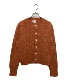 SDL45R（フォーティファイブ）の古着「シェットランドケーブル縮絨のカーディガン」｜ブラウン