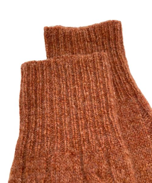 SDL45R（フォーティファイブ）SDL45R (フォーティファイブ) シェットランドケーブル縮絨のカーディガン ブラウン サイズ:★2の古着・服飾アイテム