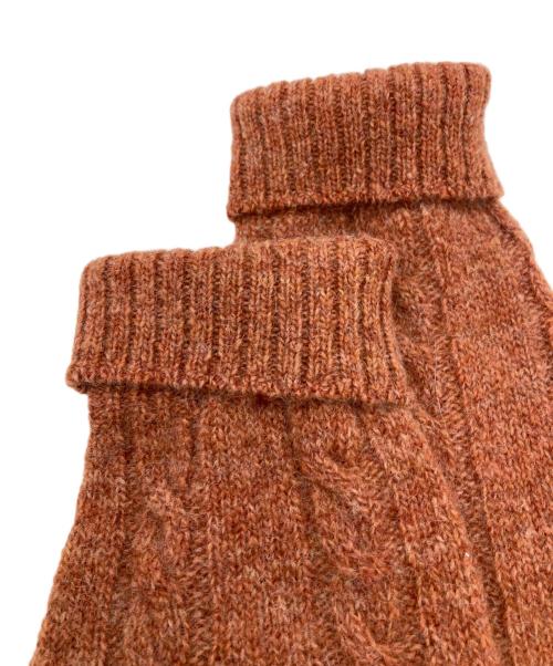 SDL45R（フォーティファイブ）SDL45R (フォーティファイブ) シェットランドケーブル縮絨のカーディガン ブラウン サイズ:★2の古着・服飾アイテム