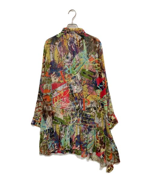 Cube-Cube（キューブ キューブ）Cube-Cube (キューブ キューブ) シアーシャツワンピース マルチカラー サイズ:38の古着・服飾アイテム