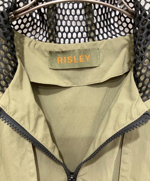 Risley（リズレー）Risley (リズレー) メッシュ切替ロングジレ カーキ サイズ:FREEの古着・服飾アイテム