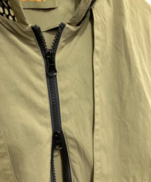 Risley（リズレー）Risley (リズレー) メッシュ切替ロングジレ カーキ サイズ:FREEの古着・服飾アイテム