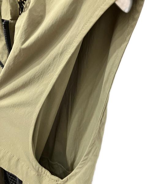 Risley（リズレー）Risley (リズレー) メッシュ切替ロングジレ カーキ サイズ:FREEの古着・服飾アイテム