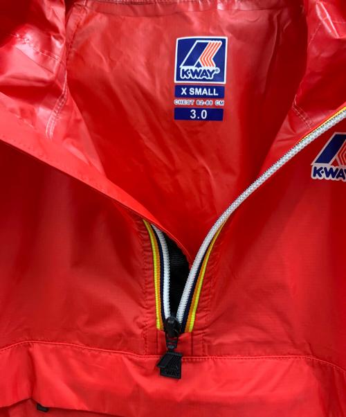 K-WAY（ケイウェイ）K-way (ケイウェイ) アノラックパーカー レッド サイズ:XSの古着・服飾アイテム