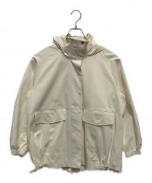 LOUNIE（ルーニー）の古着「撥水ツイルハイネックマウンテンパーカー」｜アイボリー