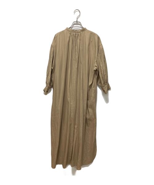 HYKE（ハイク）HYKE (ハイク) T/C GATHERED DRESS ベージュ サイズ:1の古着・服飾アイテム