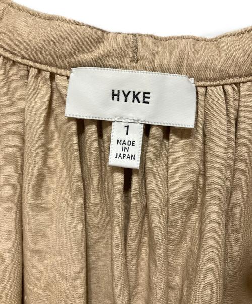 HYKE（ハイク）HYKE (ハイク) T/C GATHERED DRESS ベージュ サイズ:1の古着・服飾アイテム