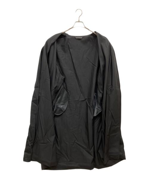 mizuiro-ind（ミズイロインド）mizuiro-ind (ミズイロインド) ノーカラーワイドコート ブラック サイズ:Fの古着・服飾アイテム