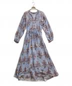 ne quittez pasヌキテパ）の古着「COTTON JQD MARIGOLD PRINT」｜ライトブルー