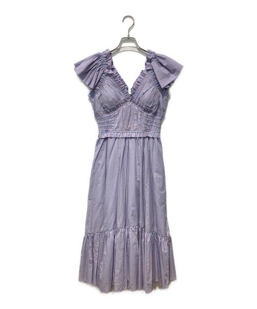 Estella.K（エステラケー）Estella.K (エステラケー) Charlotte Stripe Dress ライトブルー サイズ:Freeの古着・服飾アイテム