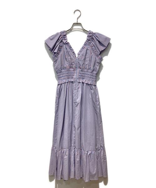Estella.K（エステラケー）Estella.K (エステラケー) Charlotte Stripe Dress ライトブルー サイズ:Freeの古着・服飾アイテム