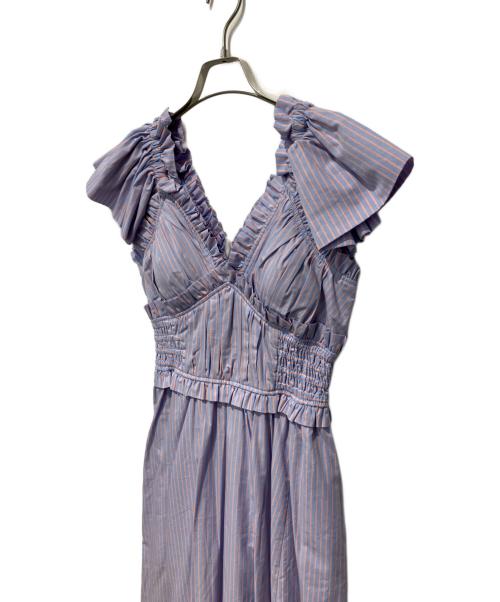 Estella.K（エステラケー）Estella.K (エステラケー) Charlotte Stripe Dress ライトブルー サイズ:Freeの古着・服飾アイテム