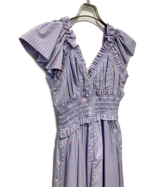 Estella.K（エステラケー）Estella.K (エステラケー) Charlotte Stripe Dress ライトブルー サイズ:Freeの古着・服飾アイテム