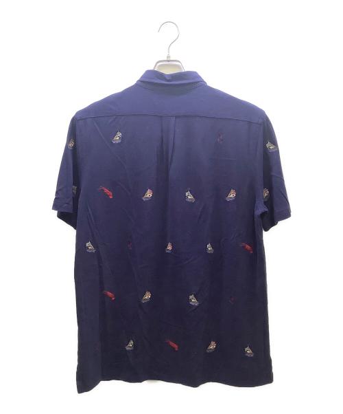 RALPH LAUREN（ラルフローレン）RALPH LAUREN (ラルフローレン) ヨット柄ポロシャツ ネイビー サイズ:Lの古着・服飾アイテム