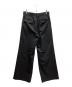 JOHN LAWRENCE SULLIVAN (ジョン ローレンス サリバン) WOOL GABARDINE FOLDED WIDE TROUSERS ブラック サイズ:46：30000円