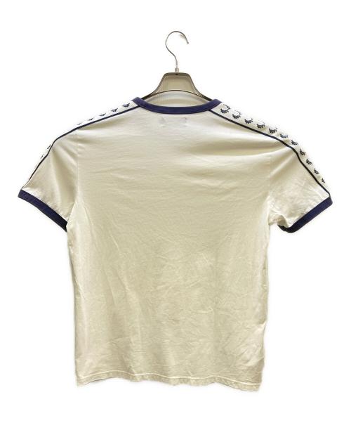 FRED PERRY（フレッドペリー）FRED PERRY (フレッドペリー) テープドリンガーTシャツ ホワイト サイズ:Lの古着・服飾アイテム