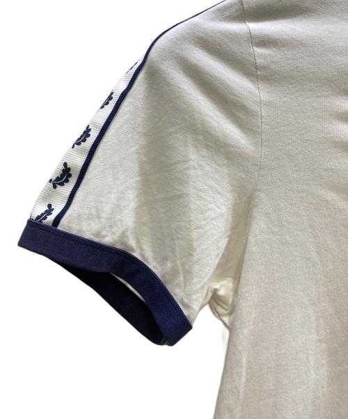 FRED PERRY（フレッドペリー）FRED PERRY (フレッドペリー) テープドリンガーTシャツ ホワイト サイズ:Lの古着・服飾アイテム