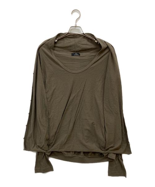 Y's（ワイズ）Y's (ワイズ) レイヤードカットソー カーキ サイズ:SIZE 3の古着・服飾アイテム